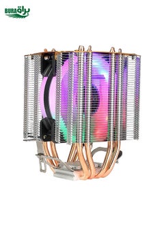 EVESKY 600 Desktop Computer 4 Copper Tube Mute CPU Cooling Fan, Color: Color Single Fan