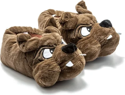 Twigy Cane Women's, Waiter Size Animal Slippers Brown 33/38 AA0616