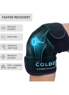 THE COLDEST WATER The Coldest Knee Ice Pack Wrap, Hot and Cold Therapy - Reusable Compression Best for Meniscus Tear, Injury Recovery, Bursitis Pain Recovery, Sprains, Swelling and Rheumatoid Arthritis  - Image 2