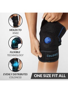 THE COLDEST WATER The Coldest Knee Ice Pack Wrap, Hot and Cold Therapy - Reusable Compression Best for Meniscus Tear, Injury Recovery, Bursitis Pain Recovery, Sprains, Swelling and Rheumatoid Arthritis  - Image 3