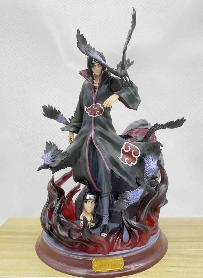 Naruto Crow Hall Itachi Uchiha Statue Anime Model Decoration - Image 1