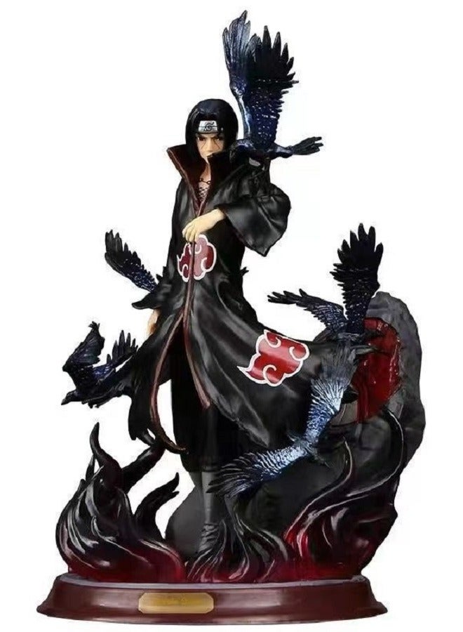 Naruto Crow Hall Itachi Uchiha Statue Anime Model Decoration - Image 2