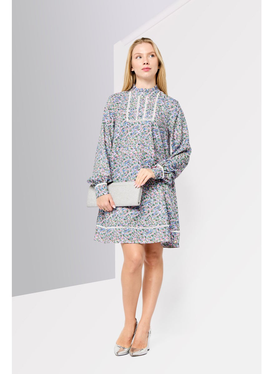 Scotch & Soda Women Allover Print Mini  Dress, Multicolor  - Image 2