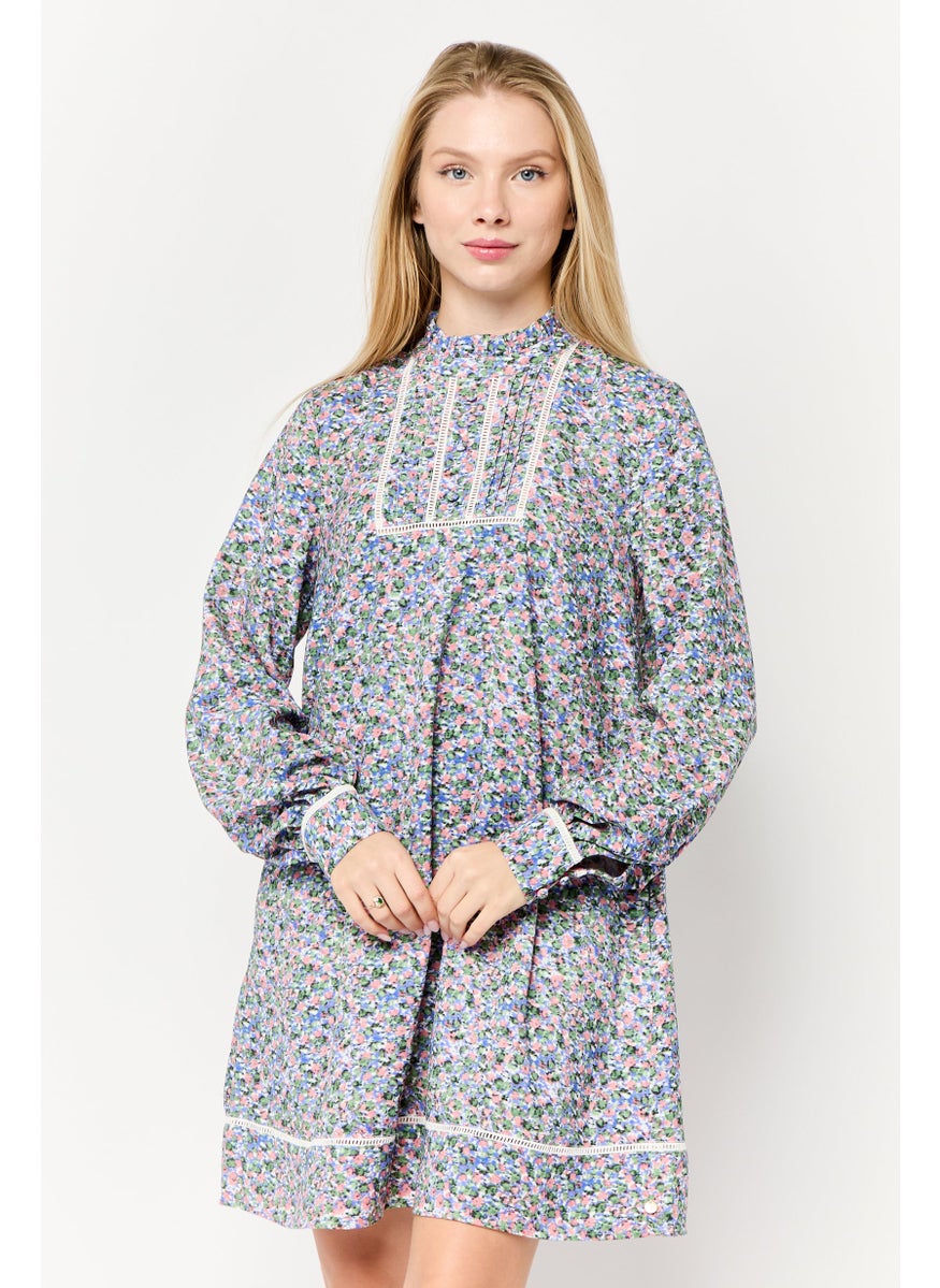 Scotch & Soda Women Allover Print Mini  Dress, Multicolor  - Image 1