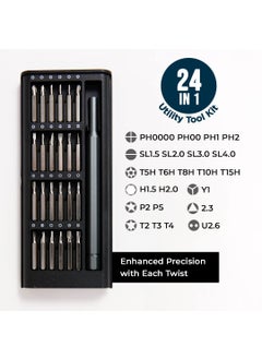 CHESTON Cheston 24 In 1 Precision Screwdriver Set Magnetic Sturdy Compact Kit for Fixing Electronics Laptops Mobile Phones PC EyeGlasses Household Repair Multipurpose Hand Tool Kit  - Image 3