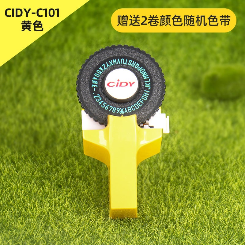 Xidi Mini Manual Printer C101 Label Embossing Tape Label Machine Hand Account Temu Popular Label Machine - Image 1