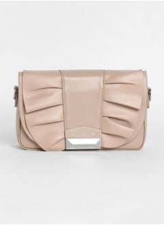 Haute Sauce Women's The Ruched Sling Bag - Beige  - Image 5