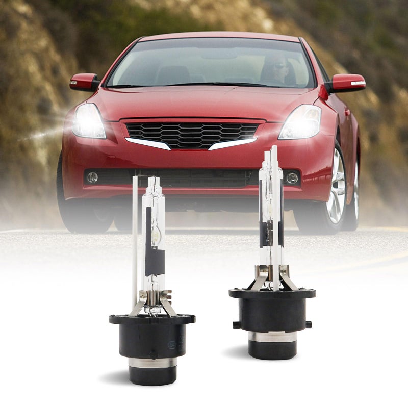 مصابيح أمامية زينون HID Tivora D2R 6000K بيضاء باردة 35W متوافقة مع نيسان ألتيما 2002-2009 D2R C1 بدائل لمصابيح المشروع عبوة من 2