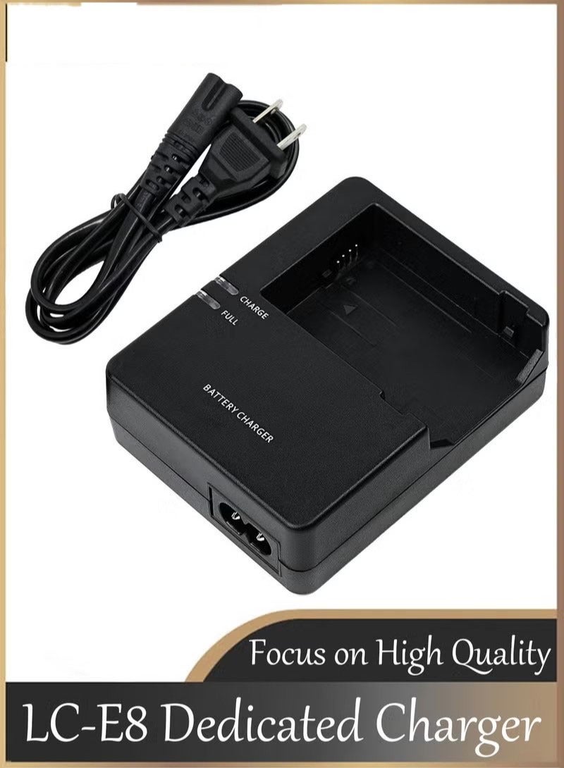 general LP-E8 Battery Pack Charger，LC-E8 Charger Compatible for Canon EOS Rebel T2i, T3i, T4i, T5i, 550D, 600D, 650D, 700D,  X4, X5, X6i, X7i Digital Camera. - Image 1