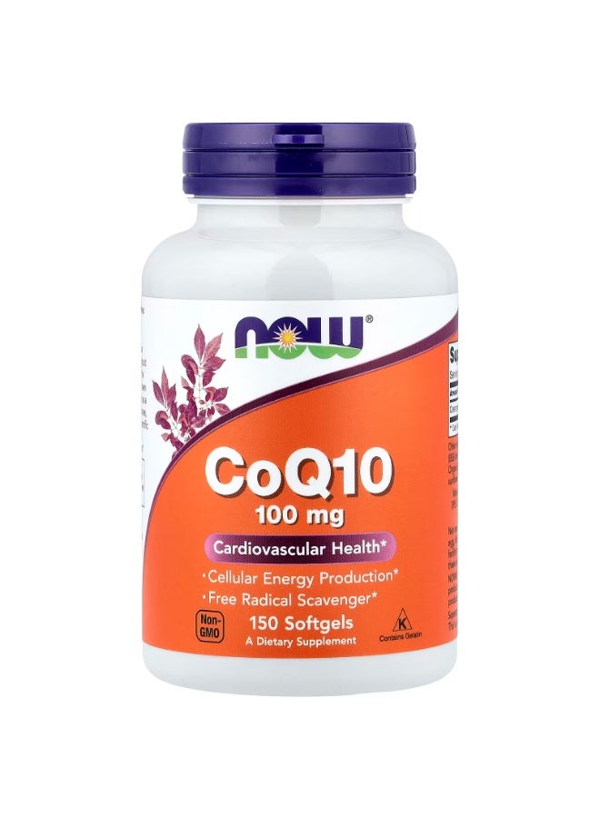 now CoQ10, 100 mg, 150 Softgels - Image 1