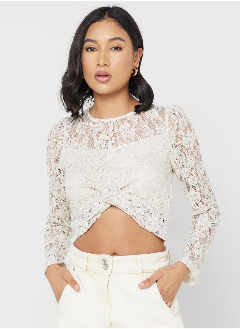 GUESS - Puff Sleeve Top - Image 1