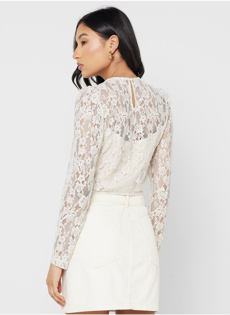 GUESS - Puff Sleeve Top - Image 1