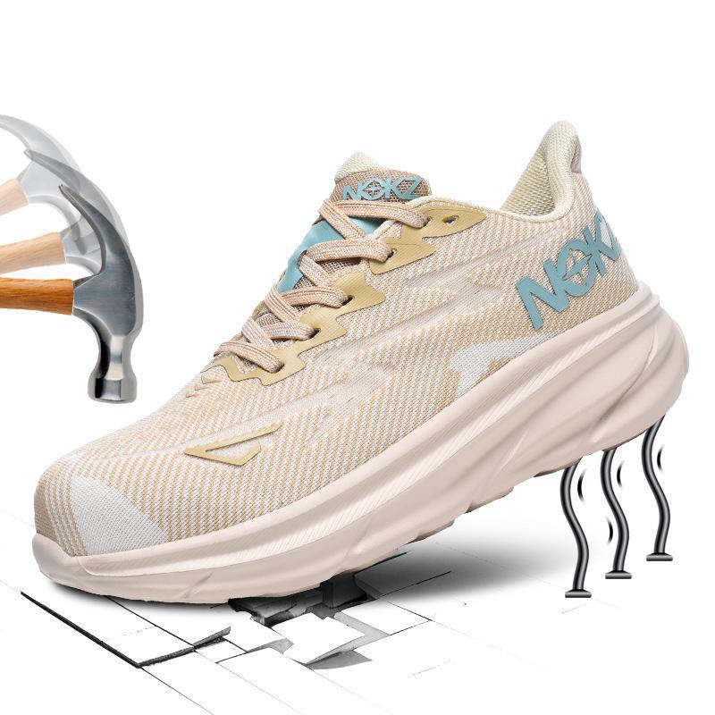 New Labor Protection Shoes Men'S And Women'S Flying-Woven Breathable Lightweight Steel Toe Anti-Smashing And Anti-Piercing Site Protection Safety Shoes - Image 5