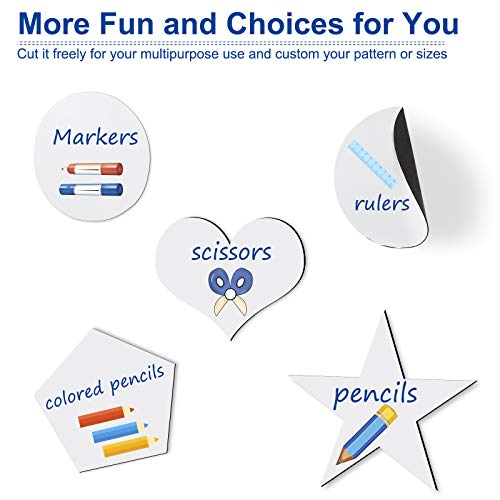 Tenyond Dry Erase Whiteboard Sticker for Fridge, 16.5×11.7in Removable Whiteboard Sheet for Non-Magnetic Stainless Steel Glass Door w/ 2 Markers & 1 Eraser, Washable Sticky Note, No Residue, Any Shiny Surface - Image 5
