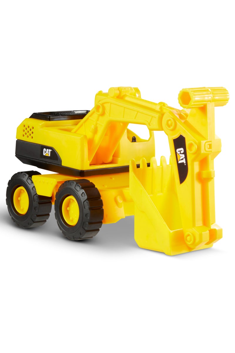 CATERPILLAR CAT Mini Crew Worker 7-Inches 3-in-1 Pack | Dump Truck, Wheel Loader & Excavator | Push-Powered Vehicle | Construction Vehicle | Collectible Play Vehicle for Kids - Image 4