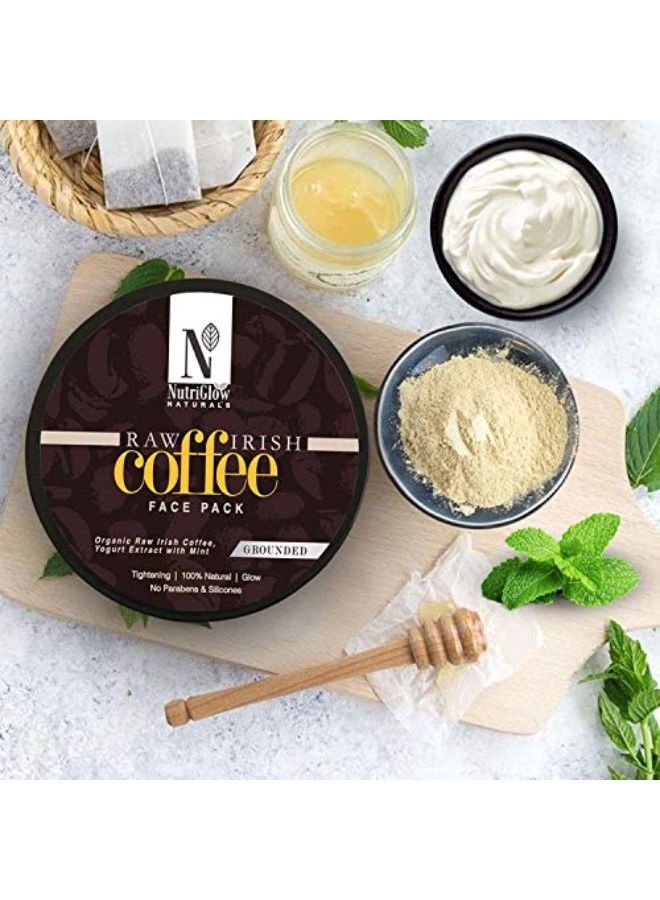 NUTRIGLOW Natural'S Raw Irish Coffee Facial Kit (250 Gm) With Coffee Face Pack (200 Gm)/ Deep Pore Cleanser/Glowing Skin/Tightening Pores/Yogurt Extract With Mint - Image 2