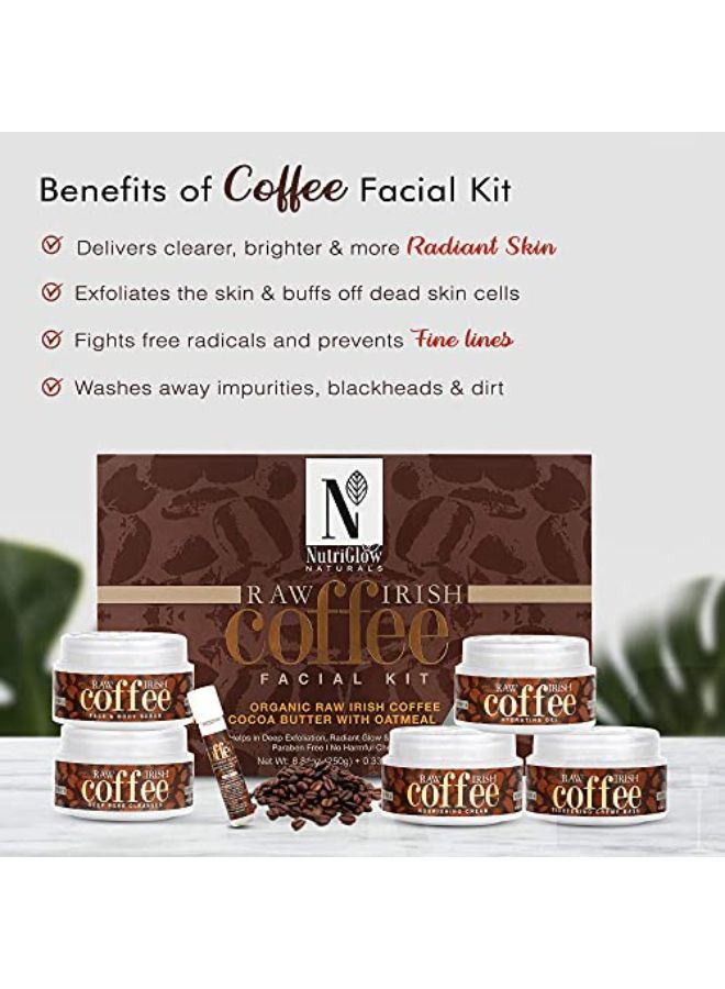 NUTRIGLOW Natural'S Raw Irish Coffee Facial Kit (250 Gm) With Coffee Face Pack (200 Gm)/ Deep Pore Cleanser/Glowing Skin/Tightening Pores/Yogurt Extract With Mint - Image 4
