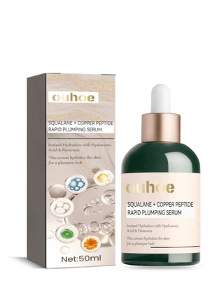 Squalane + Copper Peptide Rapid Plumping Serum. Powerfully Hydrating Face Serum that Instantly Plumps and Firms with Collagen Boosting Copper Peptides, 50ml - pzsku/Z709C160E5513F5313849Z/45/_/1710928214/34abd5d5-e757-4d51-9e0e-9756427a6816