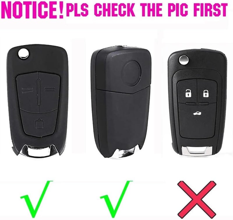 QASULER Silicone Key Case Cover for Vauxhall/Opel - Image 2
