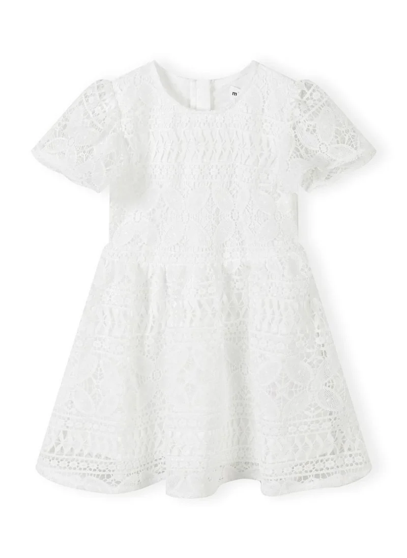 MINOTI Kids Girls Flare Sleeve Dress With Circle Skirt