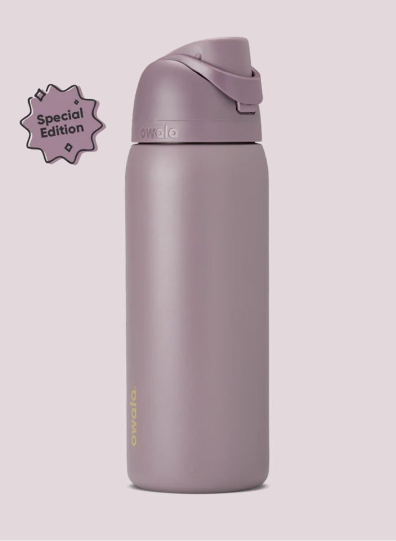 32OZ FreeSip 710 Insulated Stainless Steel Water Bottle with Straw – Insulated Water Bottle Keep Cold 24H, Leak-Proof