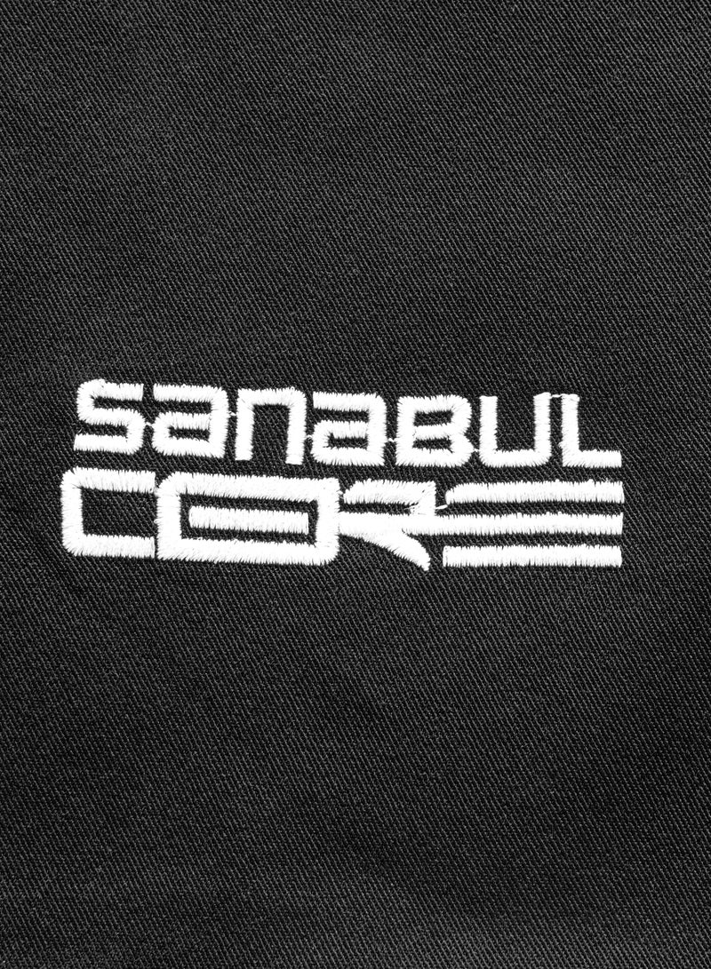 Sanabul  شورتات سانابول كور MMA للرجال ملاكمة بدون جي جيو جيتسو جراپلينغ BJJ شورتات سوداء/بيضاء صغير - Image 5