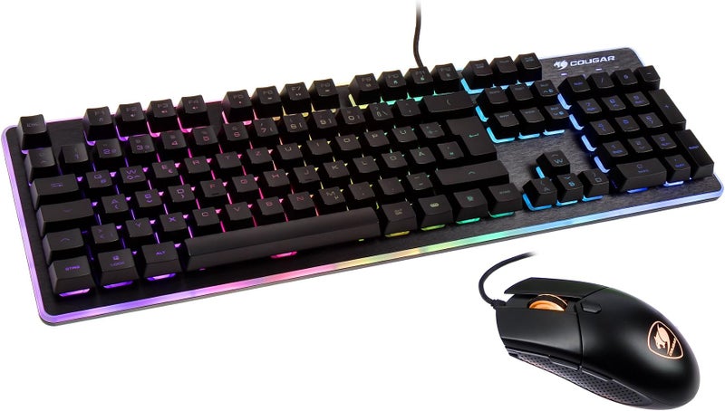 Cougar Gaming Gear Combo Deathfire Ex, Keyboard: Hybrid Mechanical Switches, 8 Backlight Effects, Mice: Omron Switches, Upto 2000 Dpi - Image 1