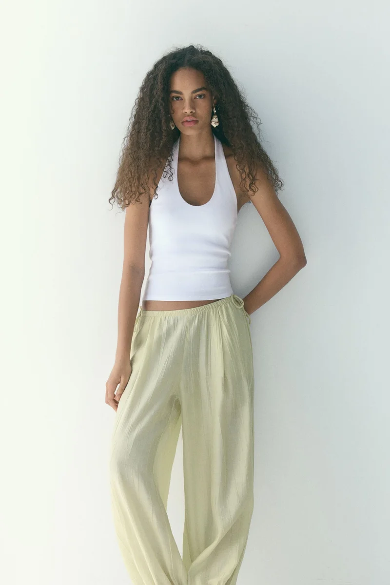 H&M Ribbed halterneck top