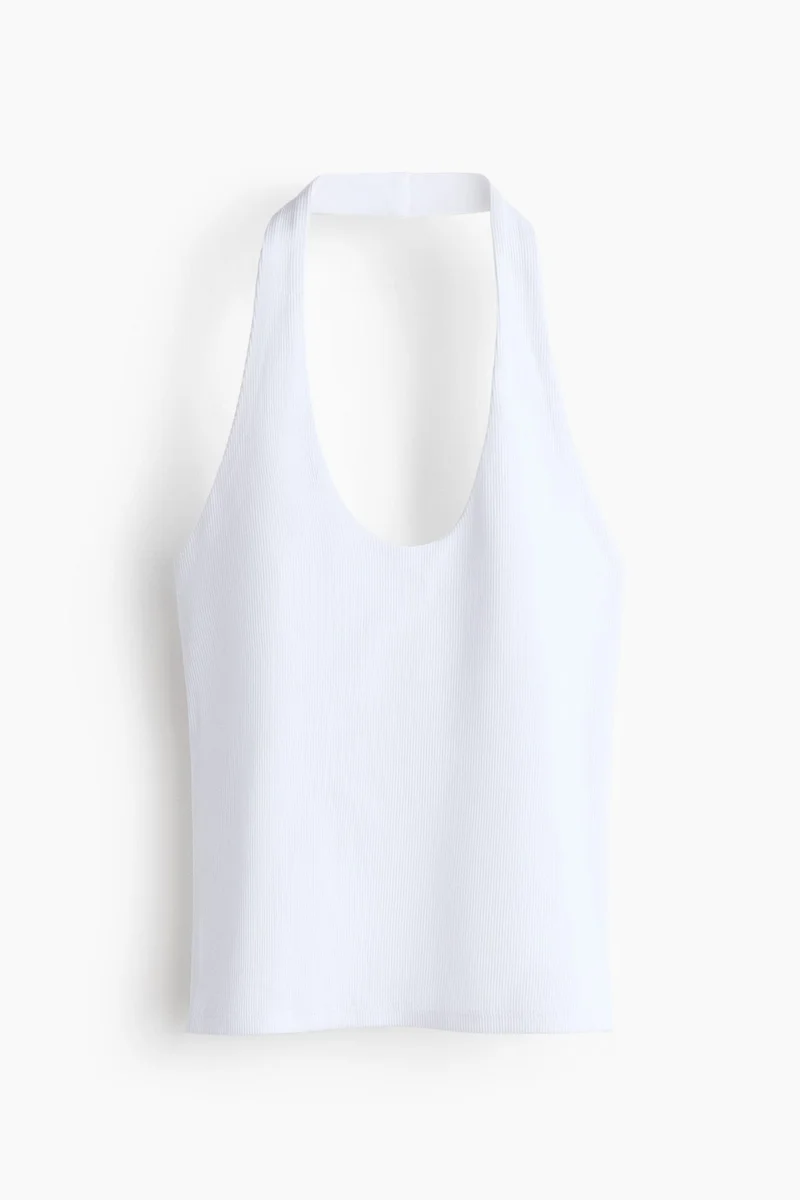 H&M  Ribbed halterneck top for Women | Best Price UAE