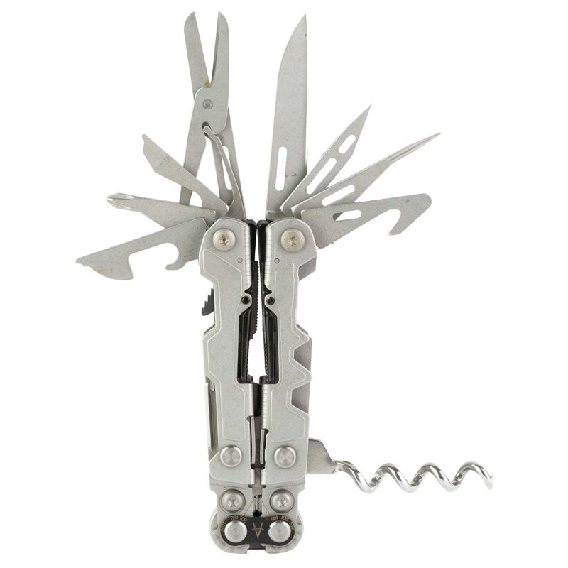 SOG أداة متعددة الاستخدامات الصغيرة SOG PowerLitre مع 19 أداة خفيفة الوزن، أداة مدمجة بطول 5 بوصات مع سكين، مفك براغي، حامل بت سداسي، غسالة حجرية - Image 3