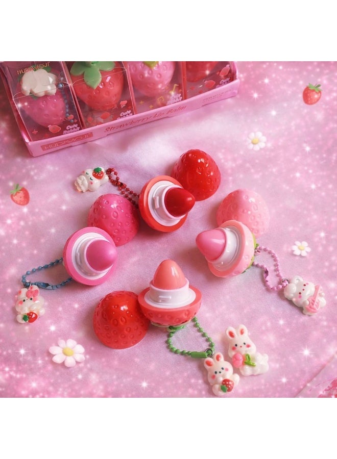 Hudaviojl Strawberry Makeup Set 3 in 1 Blush Highlighter Lip Balm – Cute Design - Image 4