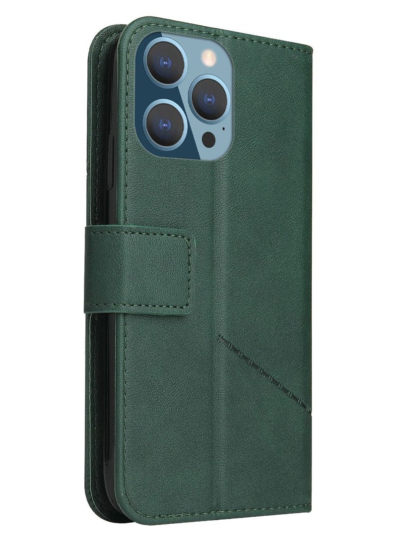 Suteni Flip Cover Leather Protective Hidden Card Slots Phone Case for iPhone - Image 1