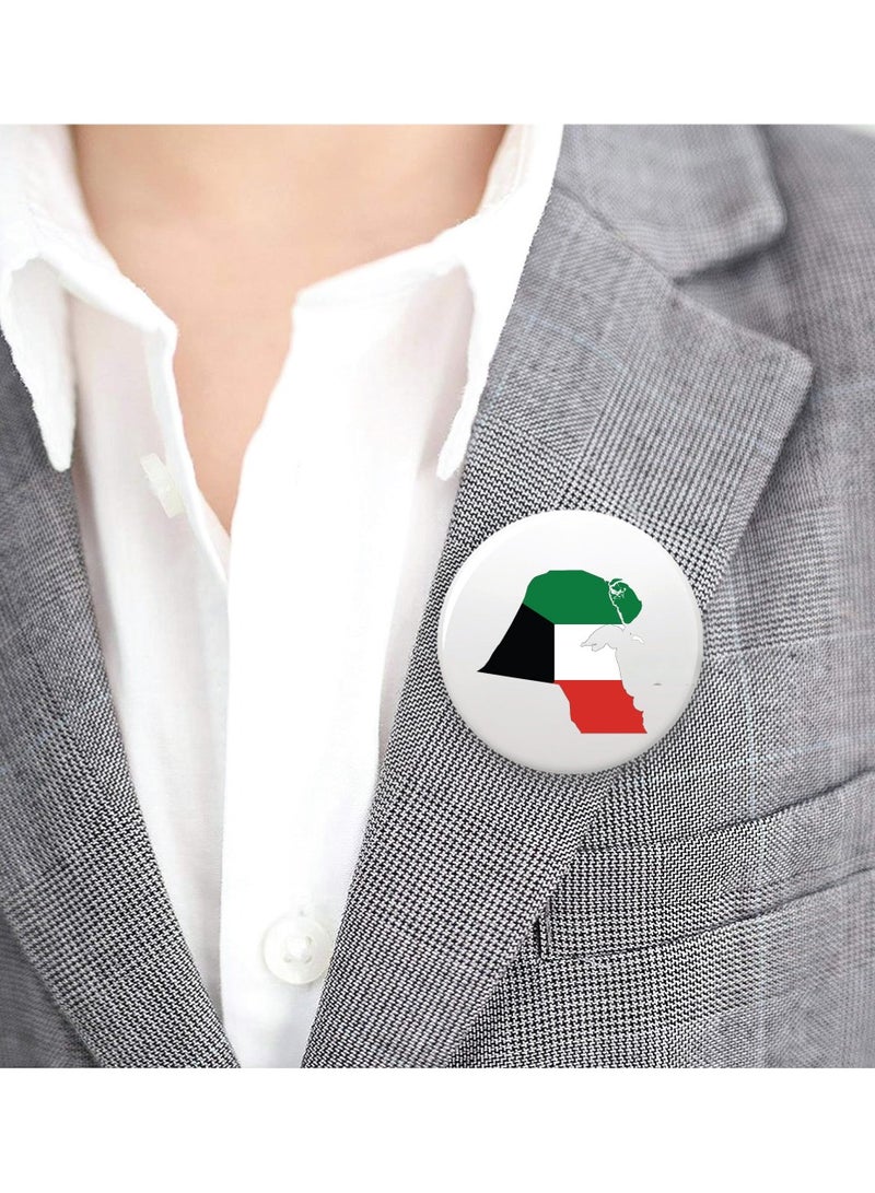 PRINTSHOP4ME Kuwait Button Badge - Lapel Pin for Backpacks and Jackets - Perfect for Events or National Day Celebrations - Image 5