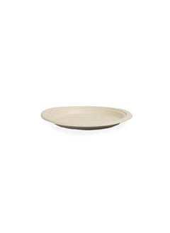Fun Sukkar Pulp Plate 7 inch Eco-Friendly Disposable Dinnerware white for party, Camping,Compostable,Recyclable and biodegradable Picnic Plates (Pack of 10) Beige  - Image 4