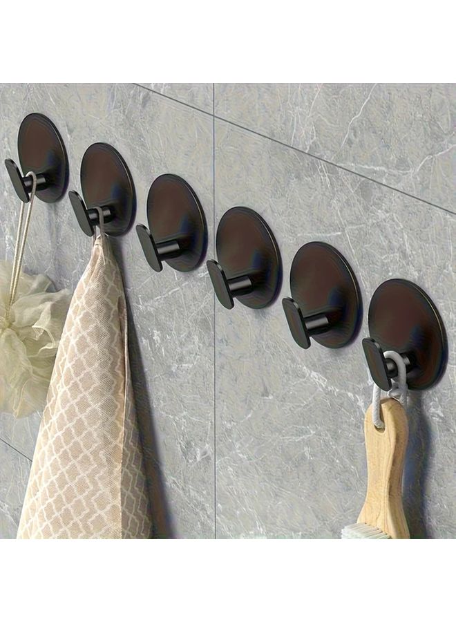 2pcs Heavy Duty Adhesive Wall Hooks No Drill Installation Space Saving Organizer For Bathroom Kitchen - Image 1