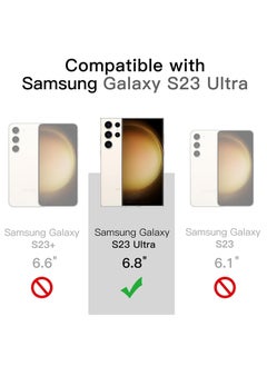 Houmt Samsung S23 Ultra Case Cover 6.8-Inch Compatible with MagSafe, Shockproof Protective Galaxy S23 Ultra Cover, Non-Yellowing Hard Clear Case for Samsung Galaxy S23 Ultra  - Image 2