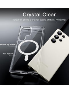Houmt Samsung S23 Ultra Case Cover 6.8-Inch Compatible with MagSafe, Shockproof Protective Galaxy S23 Ultra Cover, Non-Yellowing Hard Clear Case for Samsung Galaxy S23 Ultra  - Image 3