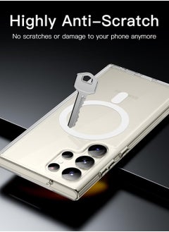 Houmt Samsung S23 Ultra Case Cover 6.8-Inch Compatible with MagSafe, Shockproof Protective Galaxy S23 Ultra Cover, Non-Yellowing Hard Clear Case for Samsung Galaxy S23 Ultra  - Image 4
