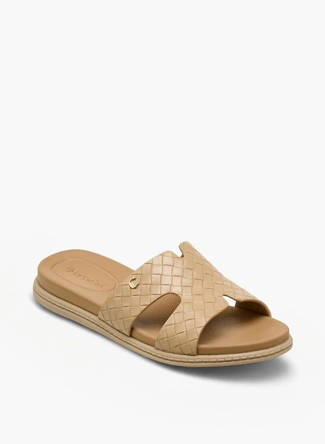 Le Confort BEIGE Women Textured Slide Sandals for Women | Best Price UAE
