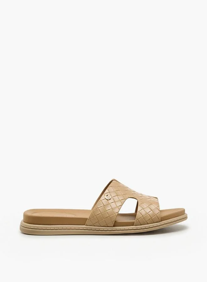 Le Confort Women Textured Slide Sandals