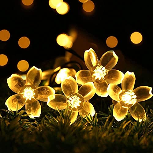Desidiya® 16 Flower LED Curtain String Window Lights Indoor/Outdoor Decoration for Diwali, Christmas, Wedding, Party, Home, Patio Lawn Corded Electric (Warm White - Pack of 1) - Image 5
