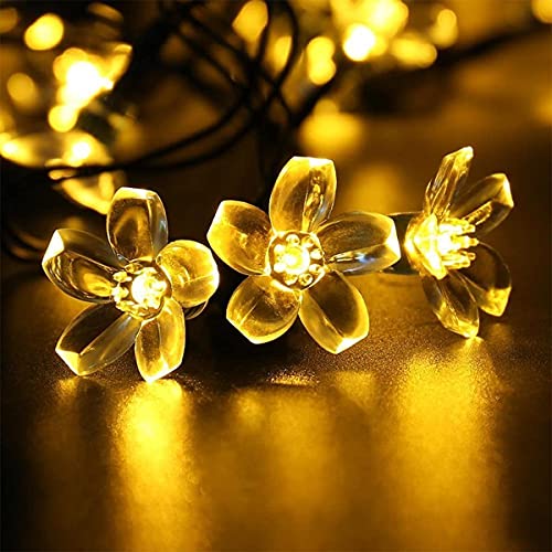 Desidiya® 16 Flower LED Curtain String Window Lights Indoor/Outdoor Decoration for Diwali, Christmas, Wedding, Party, Home, Patio Lawn Corded Electric (Warm White - Pack of 1) - Image 2
