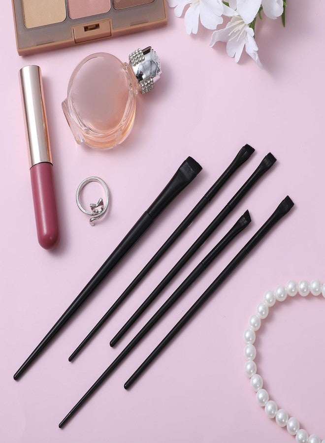 Shimmeroo 15Pcs Angled Eyebrow Brush Eyeliner Brush Flat Brushes Set - Image 4