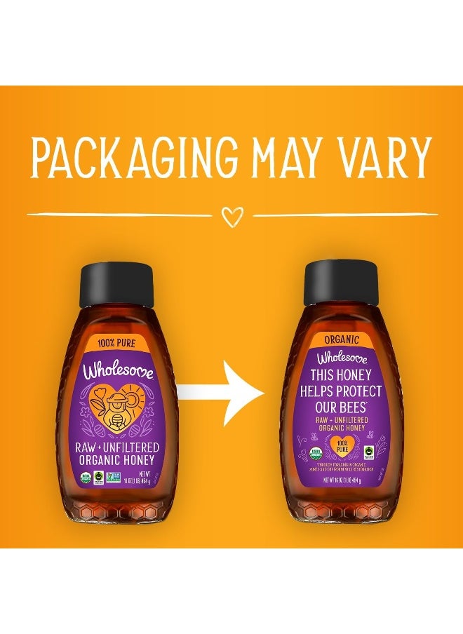 Wholesome Sweeteners Wholesome Sweeteners Organic Unfiltered Honey 454 g  - Image 3