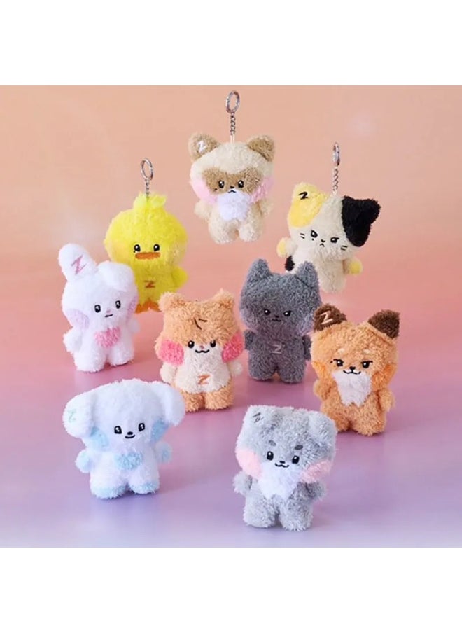 Generic - New ZB1 ZEROBASEONE RICKY HAO JIWOONG Same Plush Keyrings Dolls KIM GYUVIN Soft Animals Keychains Key Rings For Fans Gifts-Color:02-Size:10cm - Image 1