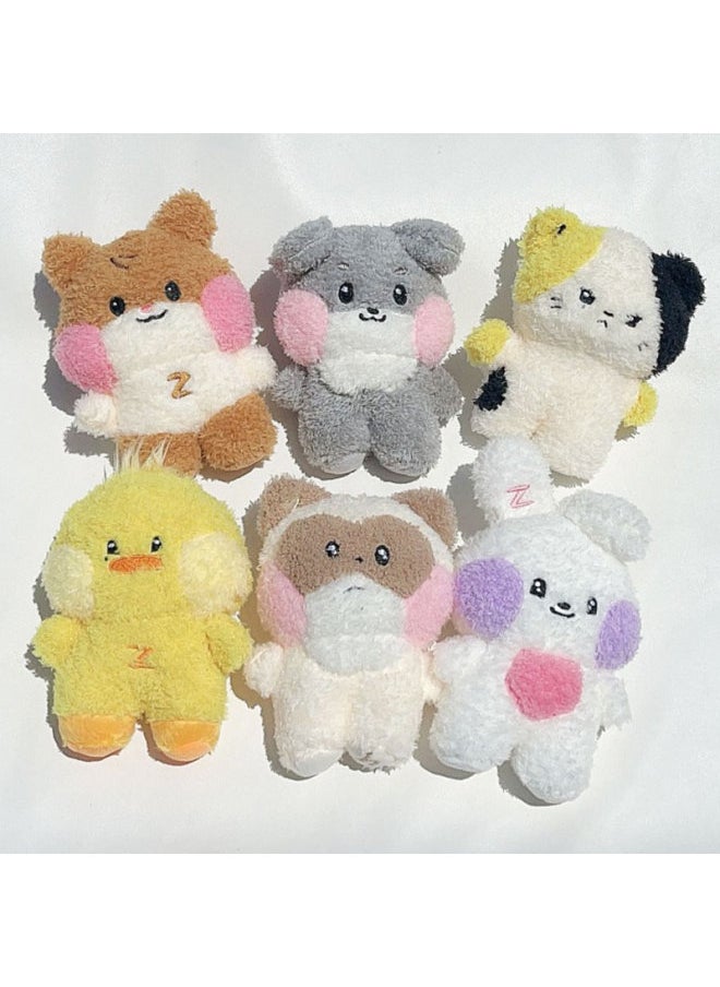 Generic - New ZB1 ZEROBASEONE RICKY HAO JIWOONG Same Plush Keyrings Dolls KIM GYUVIN Soft Animals Keychains Key Rings For Fans Gifts-Color:02-Size:10cm - Image 1