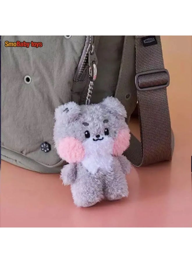 Generic - New ZB1 ZEROBASEONE RICKY HAO JIWOONG Same Plush Keyrings Dolls KIM GYUVIN Soft Animals Keychains Key Rings For Fans Gifts-Color:02-Size:10cm - Image 1
