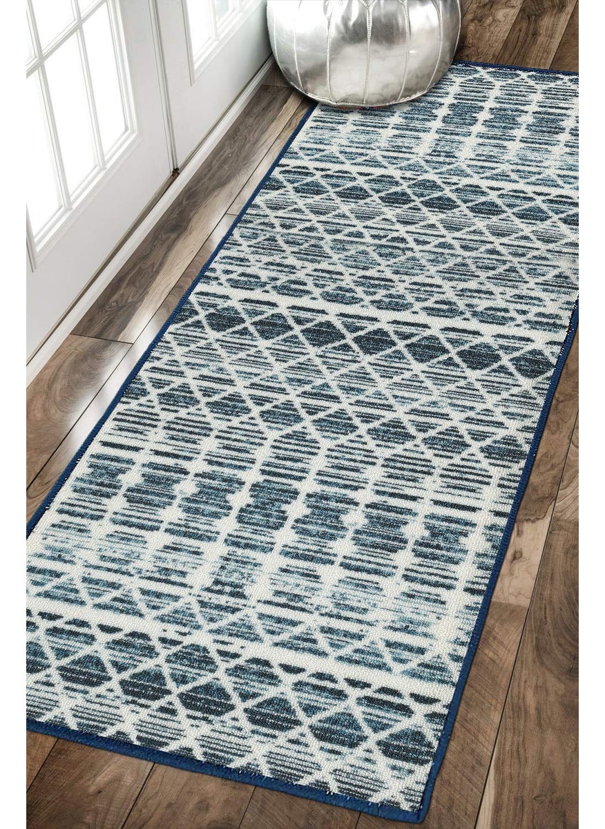 Status Contract Status Contract 3D Printed Perfect Rugs for Living Area | Rug and for Bedroom |Rug and for ining Table Rug Floor with Anti Slip Backing (22 x 55, Grey White)  - Image 1