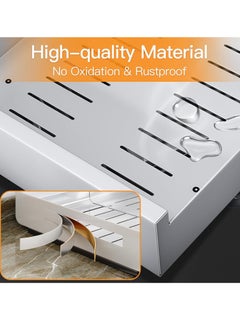 XiuWoo 1 PCS No Drill Extendable Metal Pull-Out Cabinet Drawer Shelf Organizer, Slide Out Drawer Storage Shelves for Kitchen Cupboard, Roll-Out Sliding Drawer, Sliding Under Sink storage with 2 Slider  - Image 2