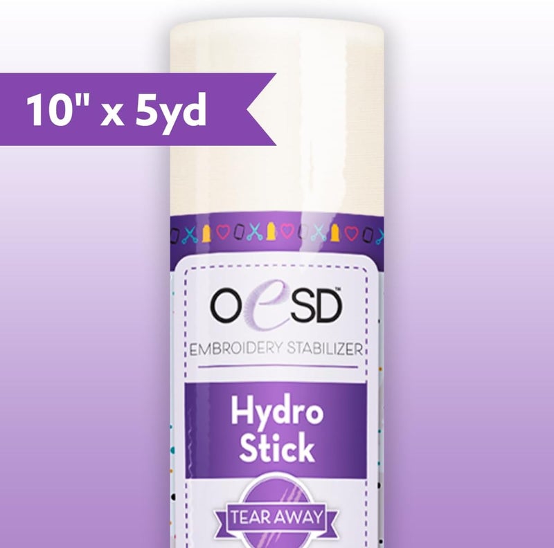 OESD HydroStick Tear Away Embroidery Stabilizer 10 x 5 Yd Roll - Image 2